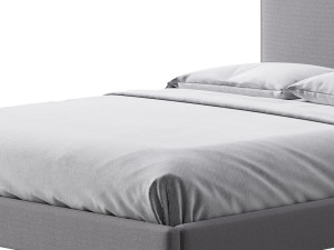 FACADE SHADOW VELVET QUEEN BED 3Dモデル