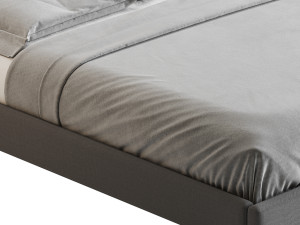 FACADE SHADOW VELVET QUEEN BED 3Dモデル