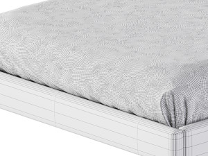 FACADE SHADOW VELVET QUEEN BED 3Dモデル