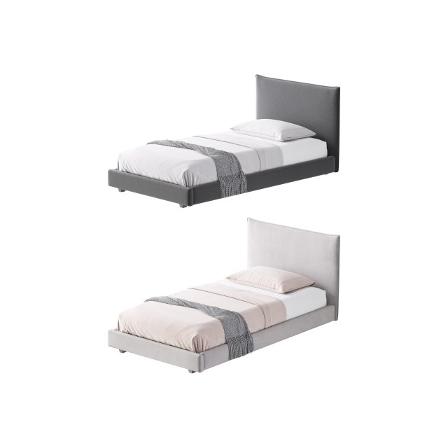 Fasde grey bed 3D Модель .c4d .max .obj .3ds .fbx .stl .blend 