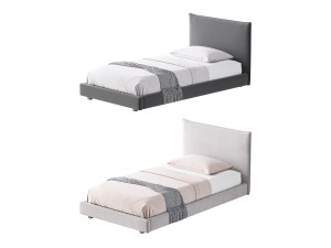 Fasde grey bed 3D Модель