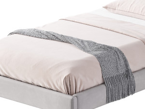 Fasde grey bed 3D Модель