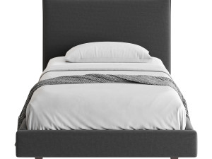 Fasde grey bed 3D Модель