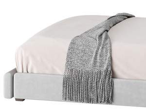 Fasde grey bed 3D Модель
