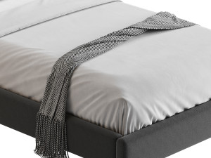 Fasde grey bed 3D Модель