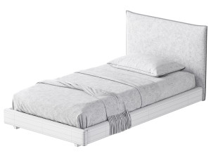 Fasde grey bed 3D Модель
