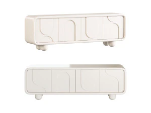 Fransız ayaklı TV dolabı 3D Model