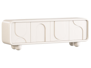 French floor standing TV cabinet Model 3D