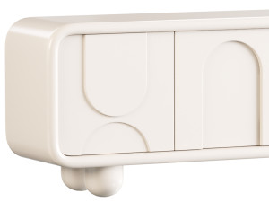 French floor standing TV cabinet Model 3D