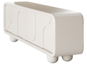 French floor standing TV cabinet Model 3D
