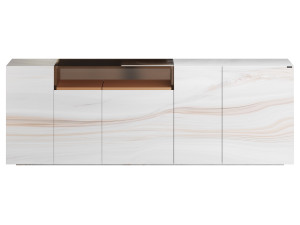 Glass sideboard Modello 3D