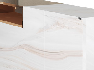 Glass sideboard Modello 3D