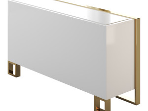 Glossy White Buffet Modelo 3D
