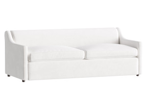 GREY PERFORMANCE FABRIC SLEEPER SOFA Model 3D