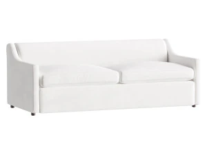 GRAUES SCHLAFSOFA AUS LEISTUNGSF&Auml;HIGEM STOFF 3D Modell