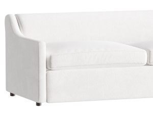 GREY PERFORMANCE FABRIC SLEEPER SOFA Model 3D