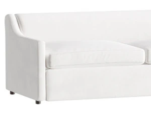 GRAUES SCHLAFSOFA AUS LEISTUNGSF&Auml;HIGEM STOFF 3D Modell