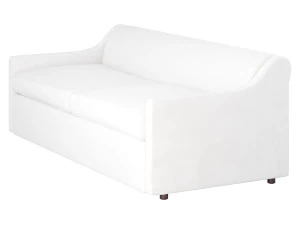 GRAUES SCHLAFSOFA AUS LEISTUNGSF&Auml;HIGEM STOFF 3D Modell