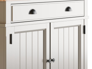 Harrogate 2 Door Sideboard in Prairie 3D 모델