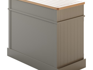 Harrogate 2 Door Sideboard in Prairie 3D 모델