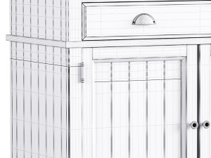 Harrogate 2 Door Sideboard in Prairie 3D 모델