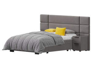 Hart Upholstered Bed Frame 3D 모델
