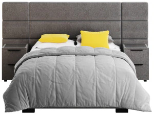 Hart Upholstered Bed Frame 3D Model