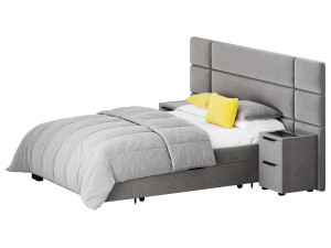 Hart Upholstered Bed Frame 3D 모델