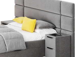 Hart Upholstered Bed Frame 3D Model