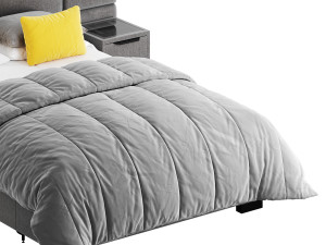 Hart Upholstered Bed Frame 3D 모델