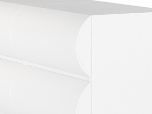 Humply Modern White Leather 3D Model