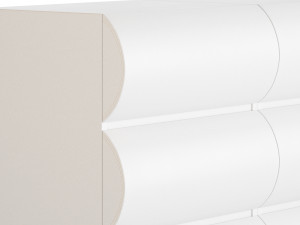 Humply Modern White Leather 3D Model