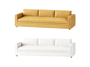 IVORY PERFORMANCE VELVET SOFA 3Dモデル