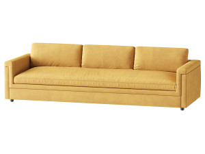 IVORY PERFORMANCE VELVET SOFA Modelo 3D