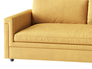 IVORY PERFORMANCE VELVET SOFA Modelo 3D