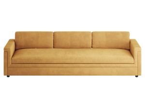 IVORY PERFORMANCE VELVET SOFA Modelo 3D