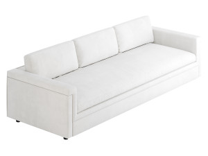 IVORY PERFORMANCE VELVET SOFA Modelo 3D
