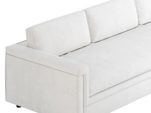 IVORY PERFORMANCE VELVET SOFA Modelo 3D