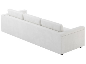 IVORY PERFORMANCE VELVET SOFA Modelo 3D