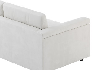 IVORY PERFORMANCE VELVET SOFA Modelo 3D