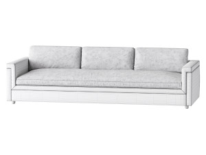 IVORY PERFORMANCE VELVET SOFA Modelo 3D