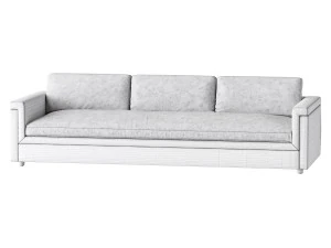 IVORY PERFORMANCE VELVET SOFA 3D Model