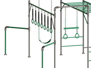 JUNIOR JUNGLE KAKADU MONKEY BARS Modello 3D