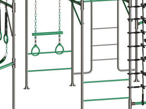JUNIOR JUNGLE KAKADU MONKEY BARS Modello 3D