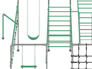 JUNIOR JUNGLE KAKADU MONKEY BARS Modello 3D