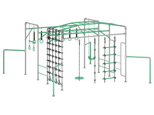 JUNIOR JUNGLE KAKADU MONKEY BARS Modello 3D