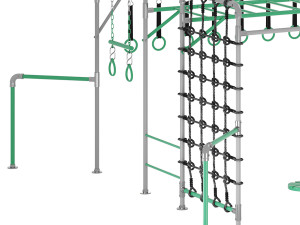 JUNIOR JUNGLE KAKADU MONKEY BARS Modello 3D