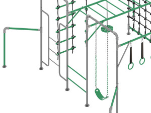 JUNIOR JUNGLE KAKADU MONKEY BARS Modello 3D