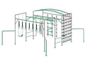 JUNIOR JUNGLE KAKADU MONKEY BARS Modello 3D