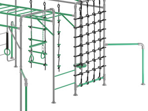 JUNIOR JUNGLE KAKADU MONKEY BARS Modello 3D